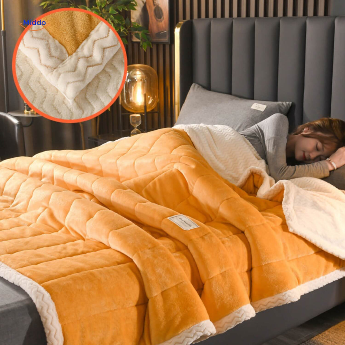 Manta de lana suave para noches de invierno acogedoras