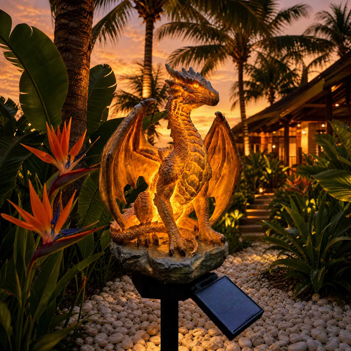 Solar Dragon Garden Light For Mythic Outdoor Glow