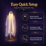 Swinging Ghost Lighting for Haunted Charm