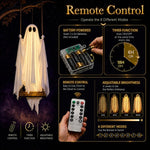 Swinging Ghost Lighting for Haunted Charm