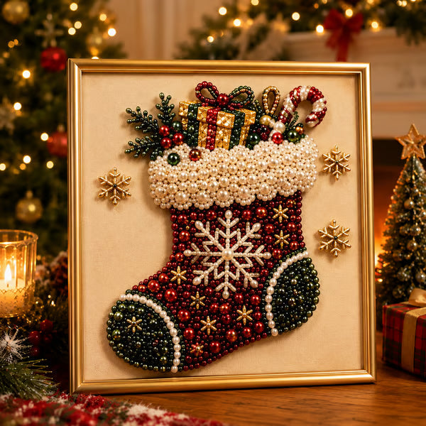 Christmas Diamond Painting Kit For Festive Wall Art