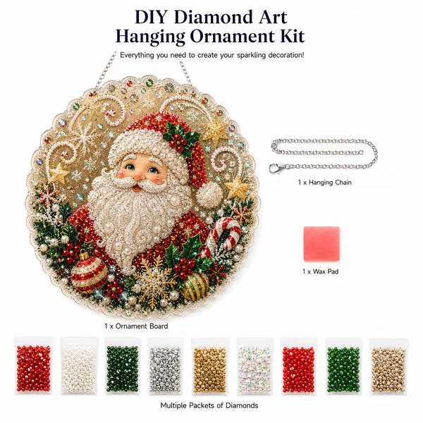 Kit di Arte a Diamante Natalizio per un Cattura Luce Festivo