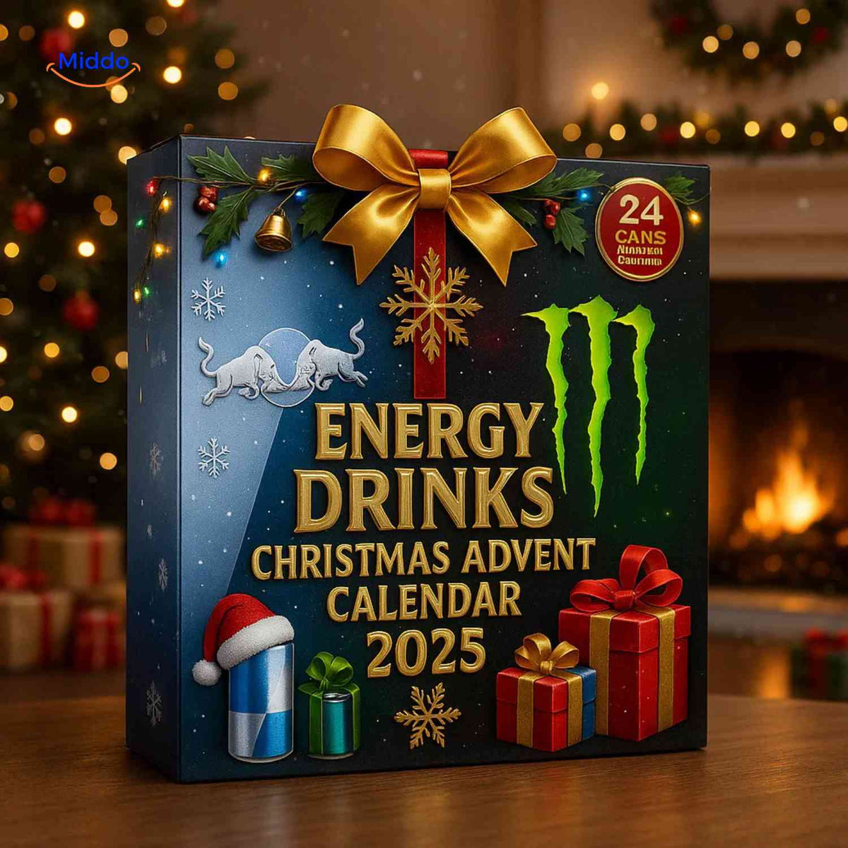 Energy Drink Advent Calendar With Daily Spark