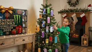 Energy Drink Advent Calendar With Daily Spark