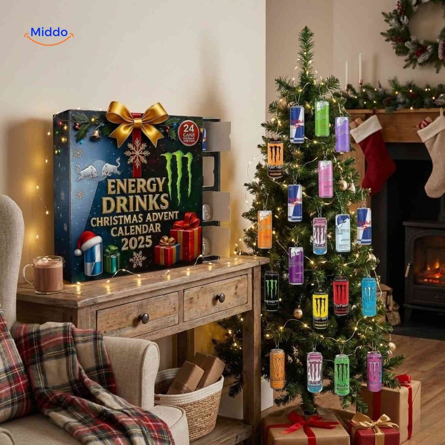 Energy Drink Advent Calendar With Daily Spark
