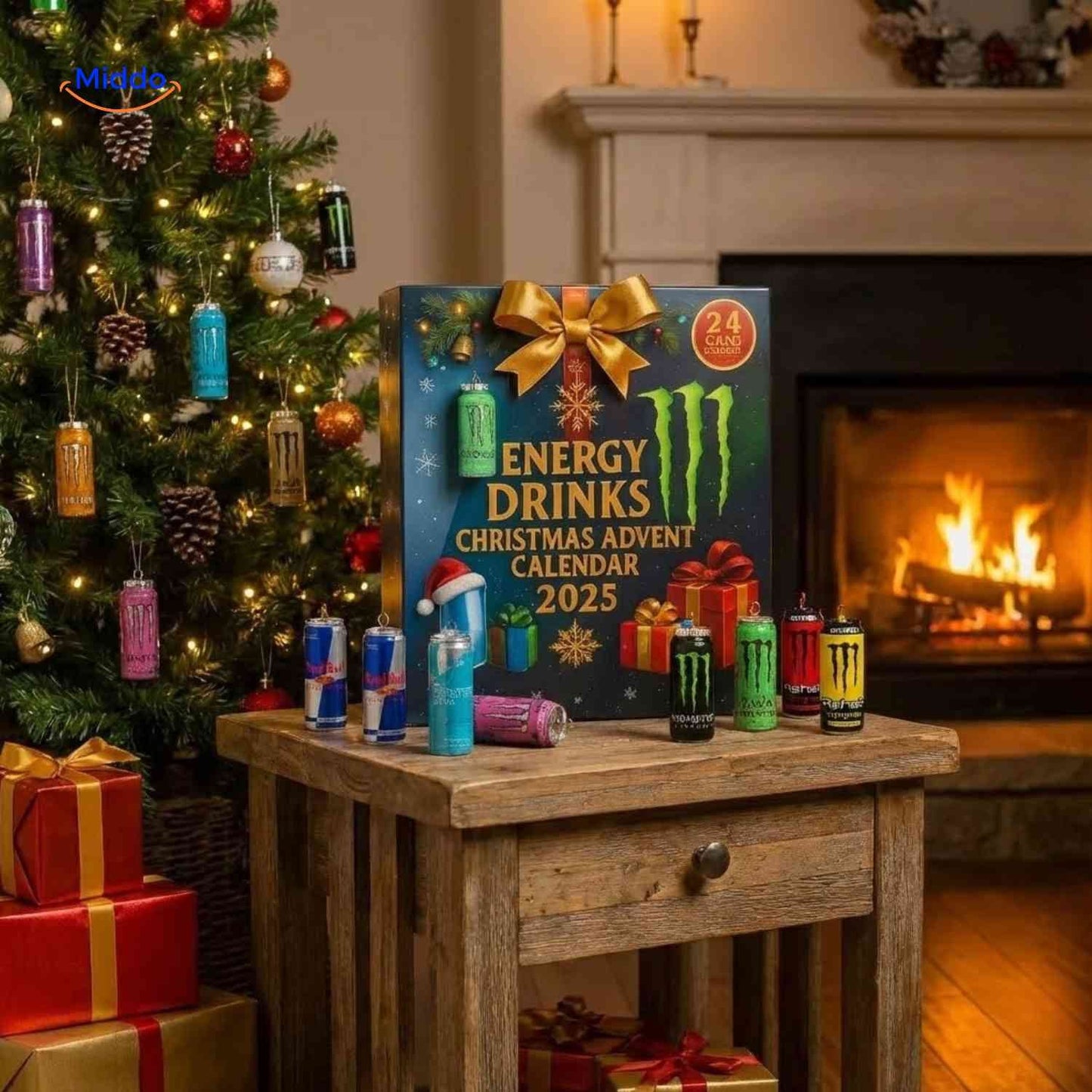 Energy Drink Advent Calendar With Daily Spark