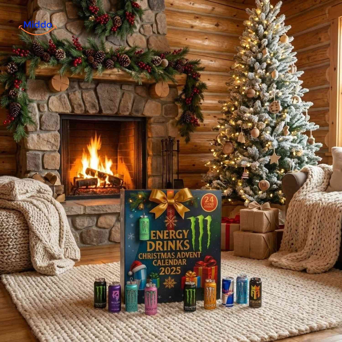 Energy Drink Advent Calendar With Daily Spark