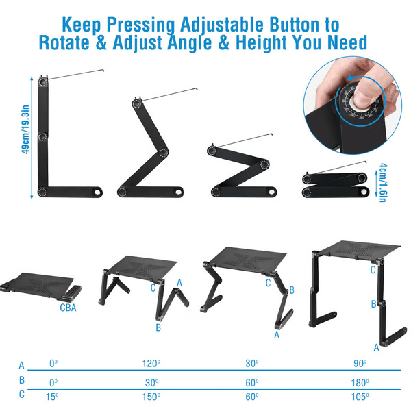 360° Laptop Stand for Flexible Comfort