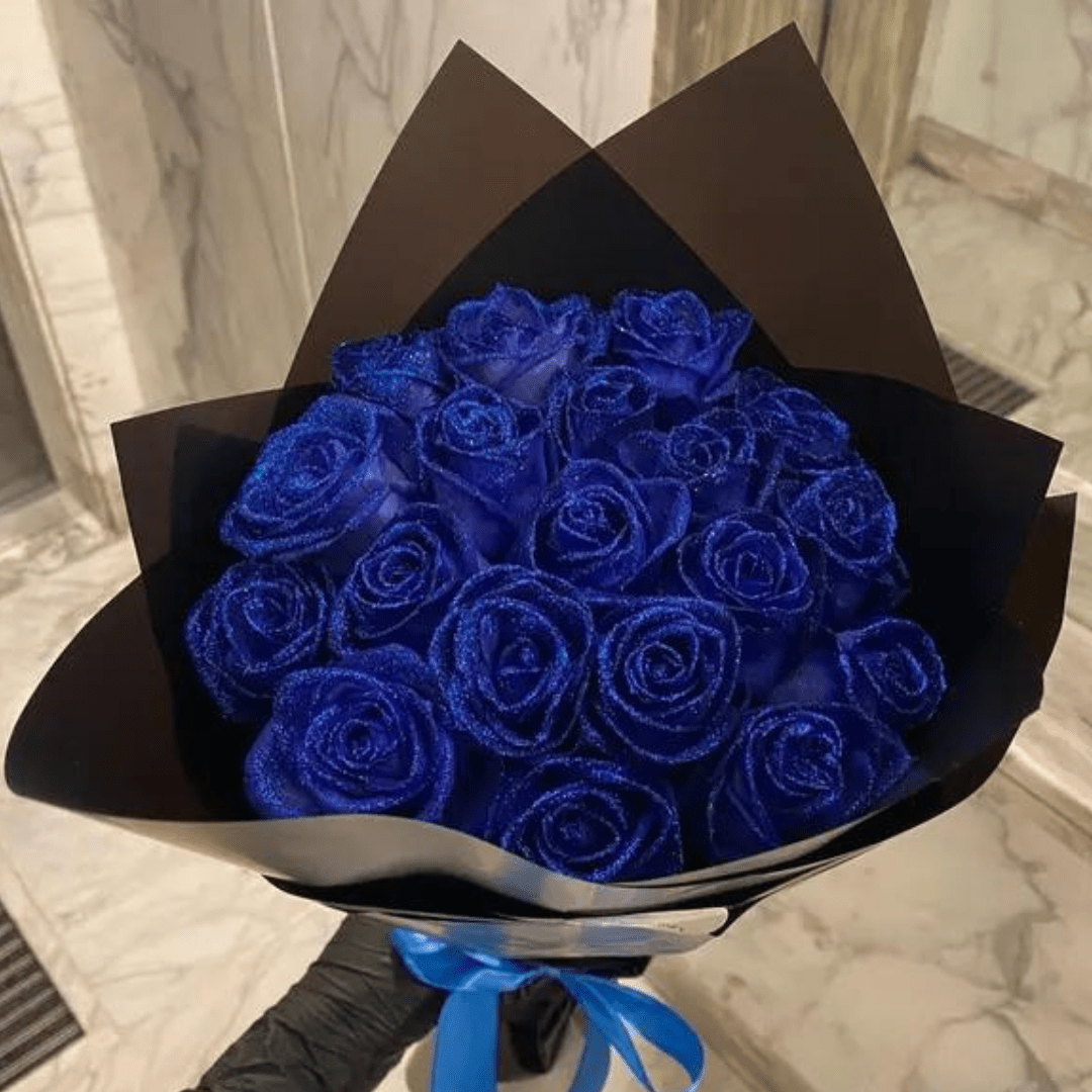 Artificial Glitter Rose for Home Decoration