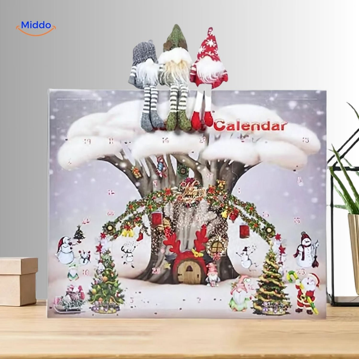 Plush Gnome Advent Calendar For Holiday Charm