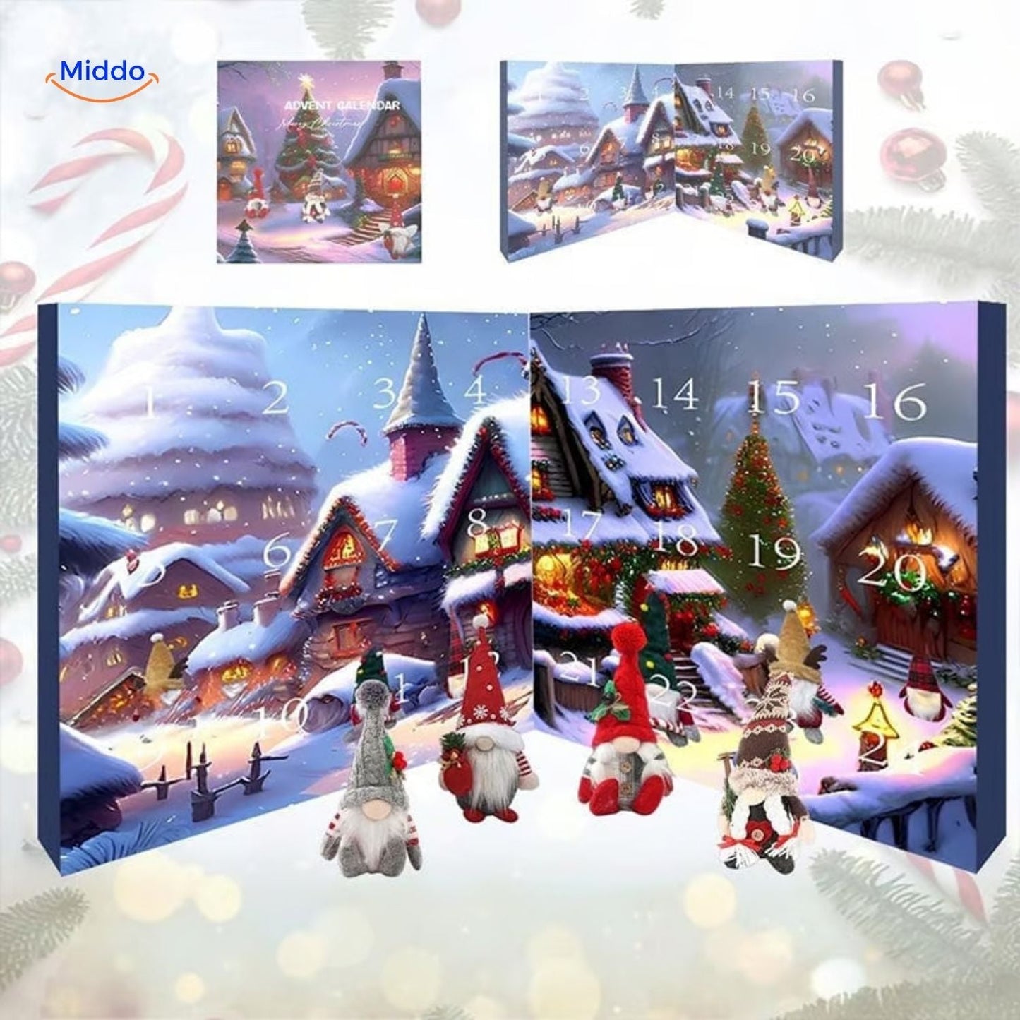 Plush Gnome Advent Calendar For Holiday Charm
