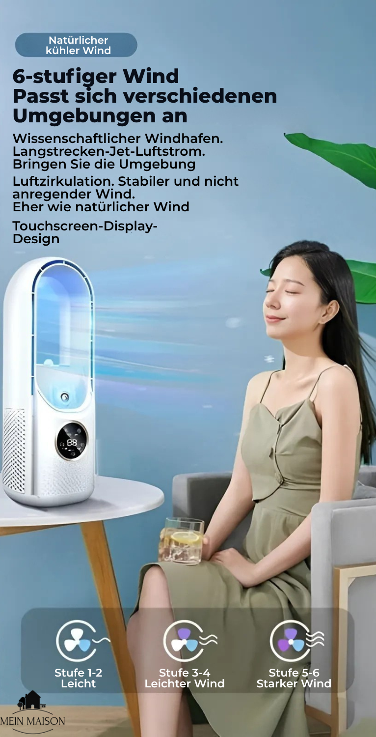 Bladeless USB Air Cooler for Quiet Comfort