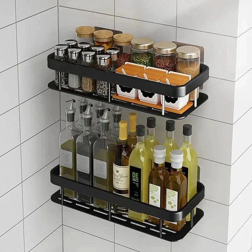 Adhesive Bathroom Shelf for Drill-Free Style