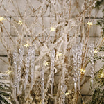 Artificial Icicle Ornaments For Frosted Tree Drama