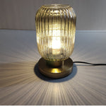 Amber Glass Table Lamp for Warm Nordic Glow