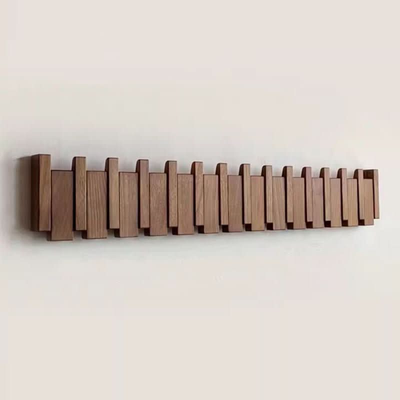 Piano-Style Wall Coat Rack – Functional Wall Art