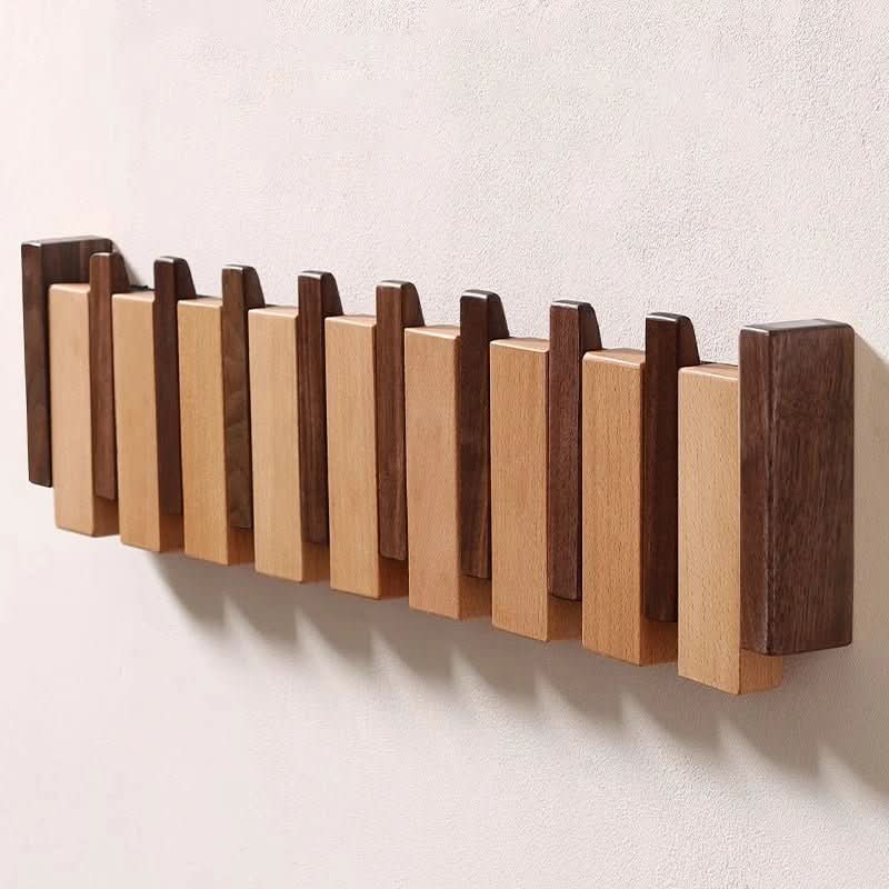 Piano-Style Wall Coat Rack – Functional Wall Art