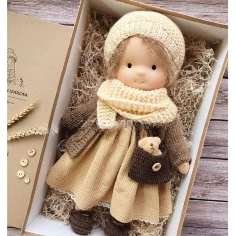 Handmade Waldorf Cotton Doll for Imaginative Play