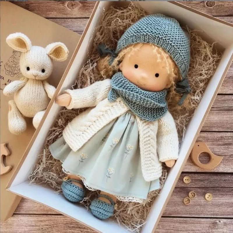 Handmade Waldorf Cotton Doll for Imaginative Play