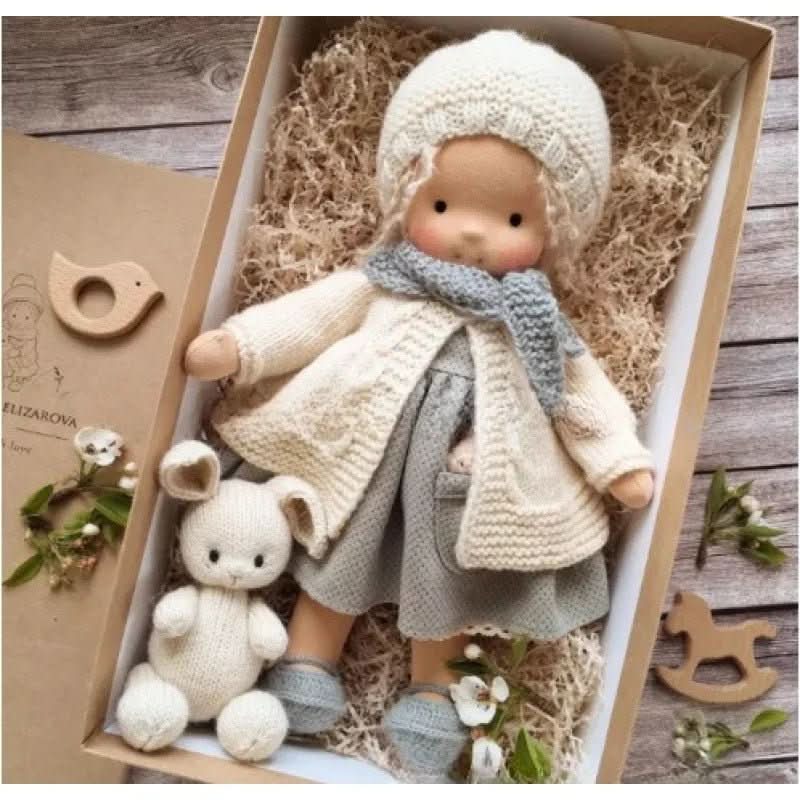 Handmade Waldorf Cotton Doll for Imaginative Play