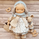 Handmade Waldorf Cotton Doll for Imaginative Play