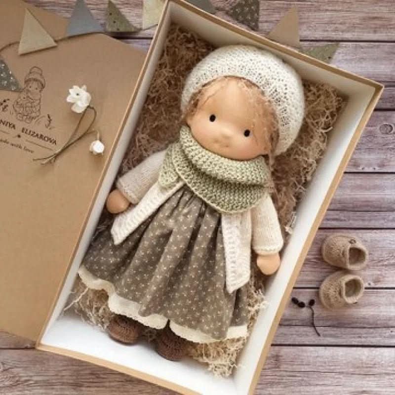 Handmade Waldorf Cotton Doll for Imaginative Play