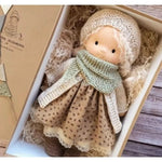 WALDOLLY - Handmade Waldorf cotton doll designed for soft, natural, and imaginative play with timeless minimalist charm