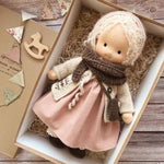 Handmade Waldorf Cotton Doll for Imaginative Play