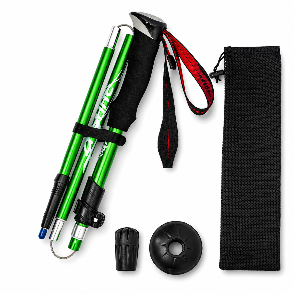 Trekking Poles Foldable Hiking Adjustable Trail Walking Sticks