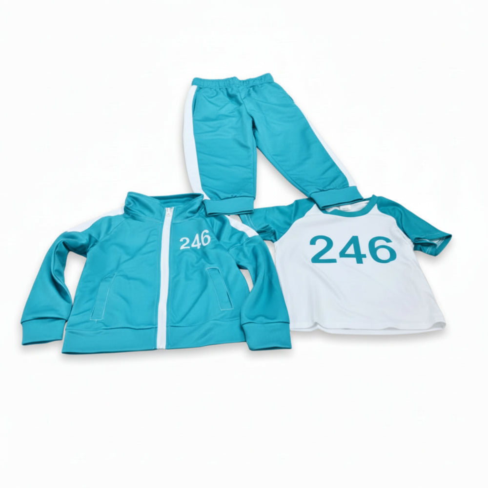 Kids Costume Tracksuit 3 Piece Outfit Set