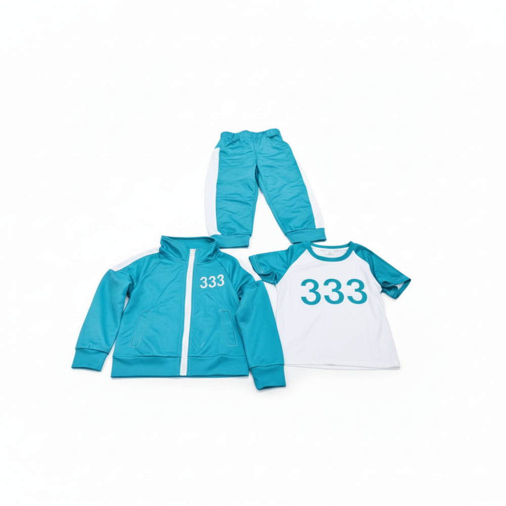 Kids Costume Tracksuit 3 Piece Outfit Set