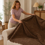 Botanical Plush Sofa Cover For Artful Protection