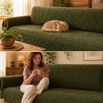 Botanical Plush Sofa Cover For Artful Protection