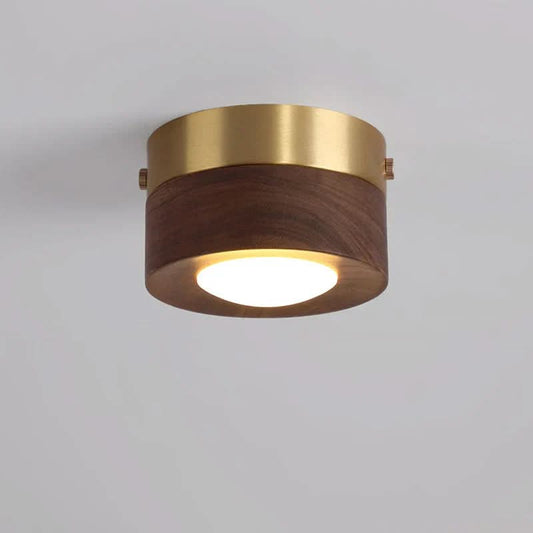 Walnut Lighting for an Artful Energy-Saving Glow
