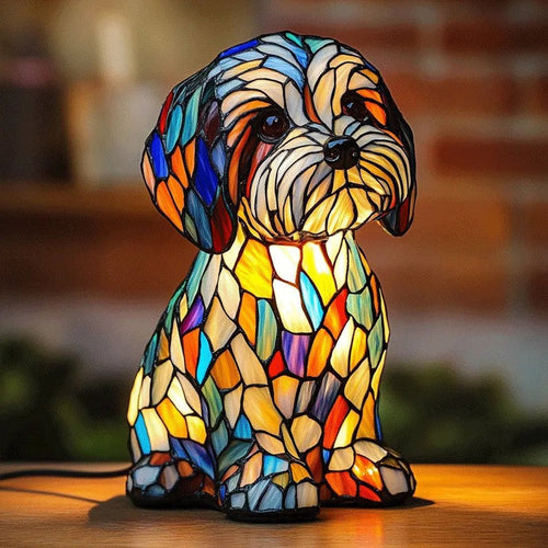Artistic Dog Breed LED Night Lamp for Cozy Ambience