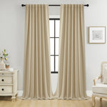 Cortinas opacas Noiréa para ambiente de descanso