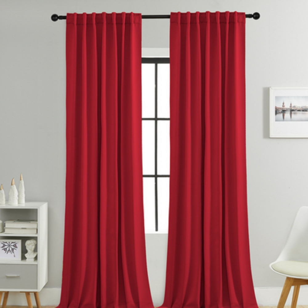 Cortinas opacas Noiréa para ambiente de descanso