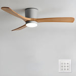 Nordic Wooden Ceiling Fan Light