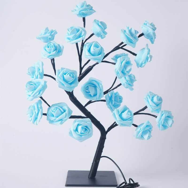 Lampada da Tavolo Albero di Rose per un Bagliore Floreale Morbido