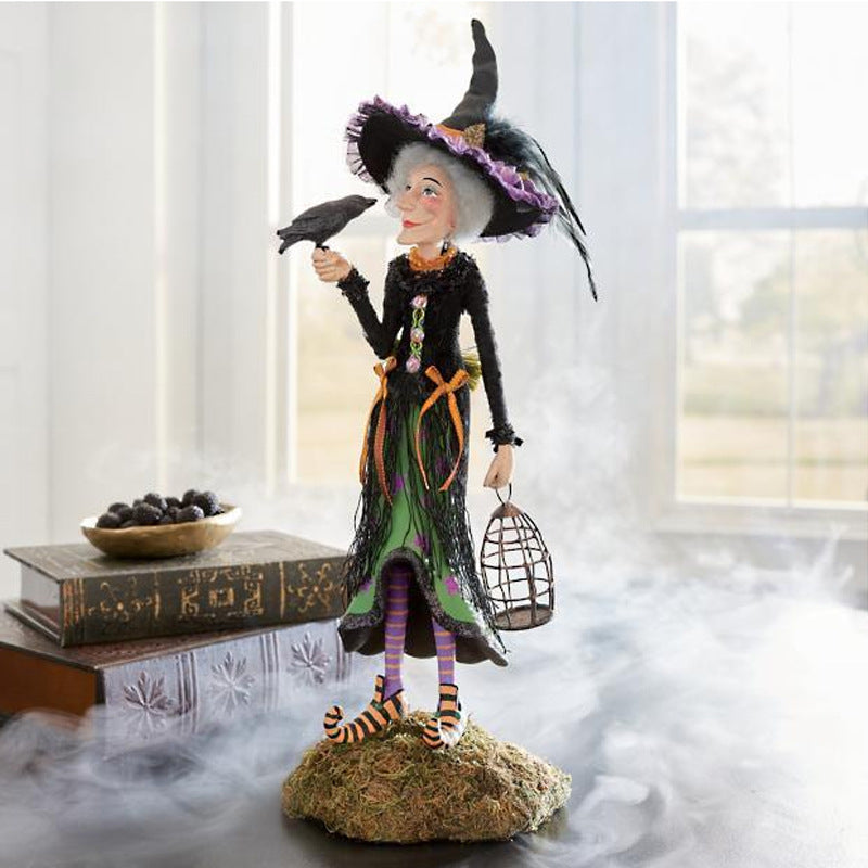 Handmade Witch Figurine With Magical Character