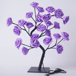 Lampada da Tavolo Albero di Rose per un Bagliore Floreale Morbido