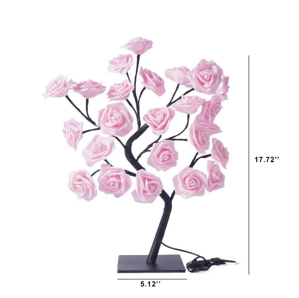 Lampada da Tavolo Albero di Rose per un Bagliore Floreale Morbido