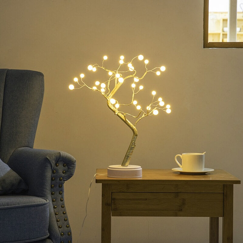 Lampada da tavolo albero di perle per un bagliore incantevole