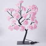 Lampada da Tavolo Albero di Rose per un Bagliore Floreale Morbido