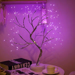 Copper Wire Table Lamp With Sculptural Glow