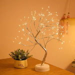 Copper Wire Table Lamp With Sculptural Glow