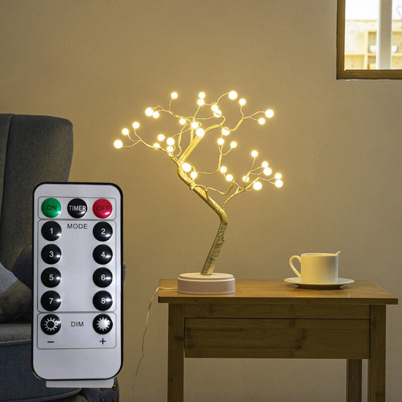 Lampada da tavolo albero di perle per un bagliore incantevole