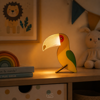 Scandinavian LED Table Lamp - Animal Design for Kids