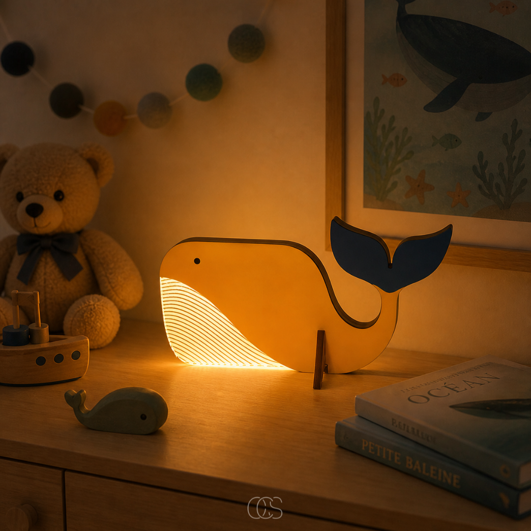 Scandinavian LED Table Lamp - Animal Design for Kids