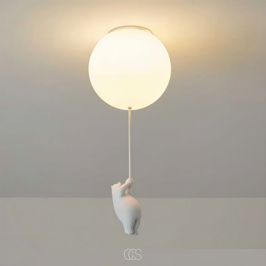 Bamboo Balloon Ceiling Lamp for Kids